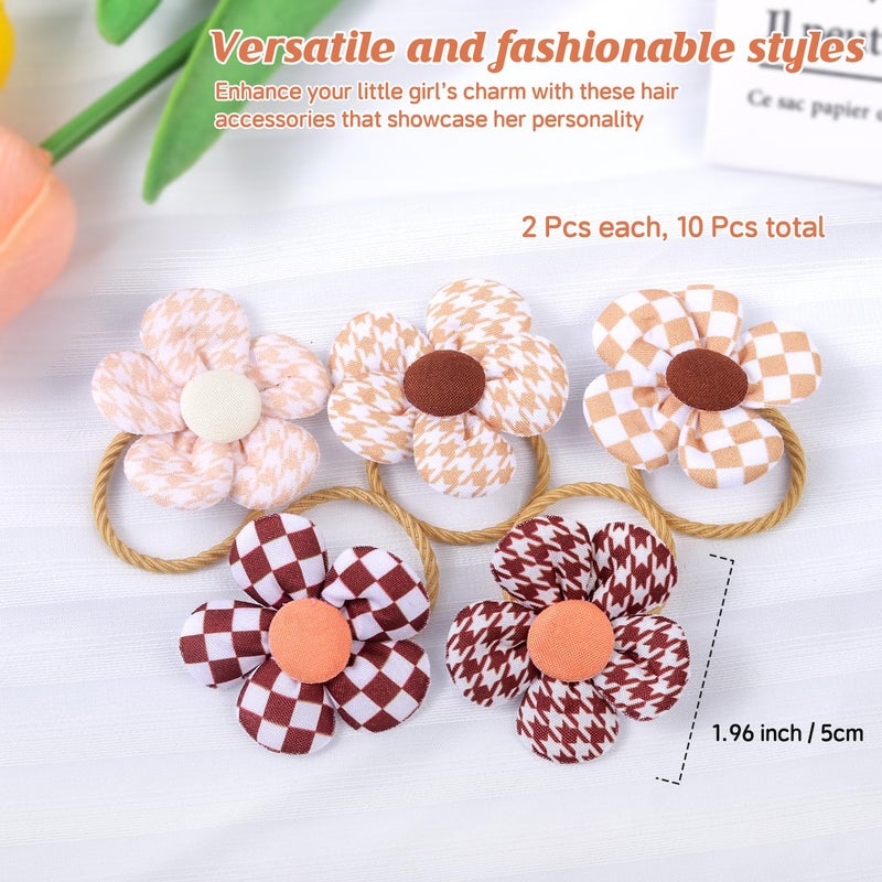 Cherocito 400 Pcs Baby Girls Hair Accessories Set,Baby Girls Hair Ties,Flower Bows Rubber Bands,Hair-friendly Hair Clip,Soft Elastic Hair Bands,Claw Clip(Multi-colored) - Image 2